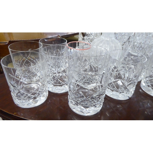 139 - Glassware: to include three similar vases  8