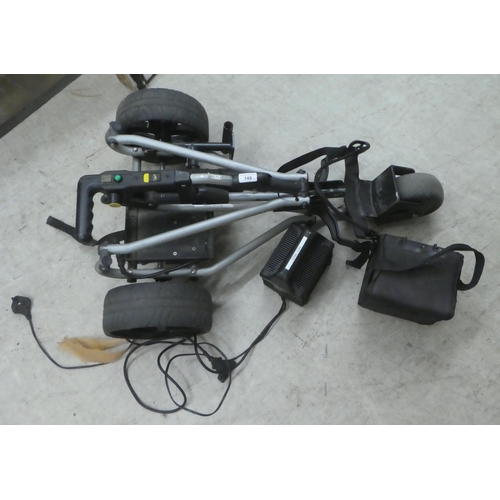 149 - A battery powered Powakaddy golf trolley  (sold as seen, neither tried nor tested) 