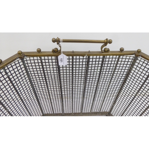 151 - A late Victorian mesh type folding fireguard  20