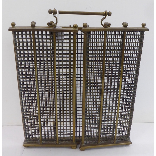 151 - A late Victorian mesh type folding fireguard  20