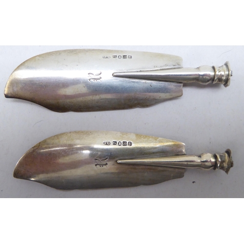 193 - Silver collectables: to include a hand mirror with engine turned decorated  indistinct marks&nb... 