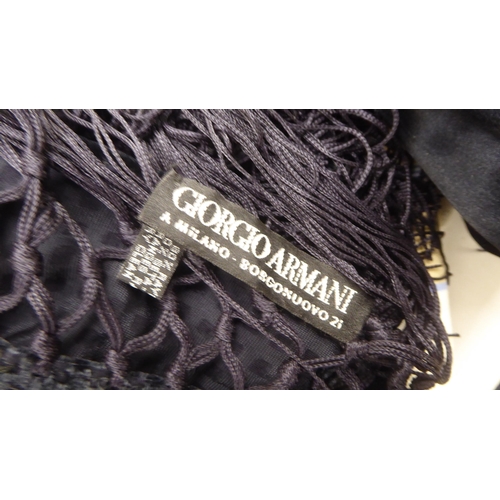 201 - Scarves and wraps in cotton, silk and other: to include Giorgio Armani, Rena Lange and Louis Vuitton... 