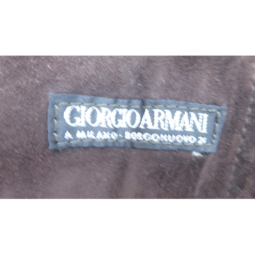 205 - A lady's Giorgio Armani Shearling full length sheepskin coat  approx. size 14