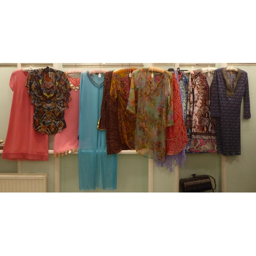 239 - Ladies ethnic style shift dresses: to include Miu Miu, Kriza and Hale bob  approx. size 8/10