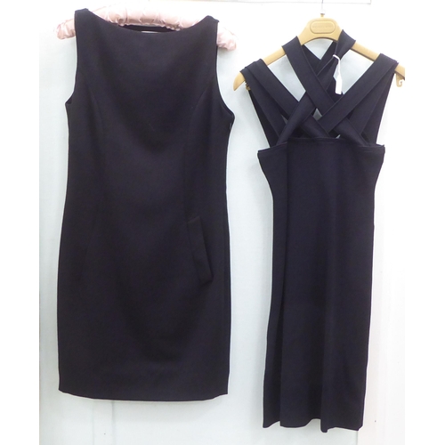 268 - Two ladies Givenchy black dresses  approx. size 8