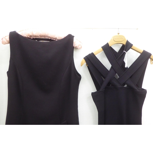 268 - Two ladies Givenchy black dresses  approx. size 8