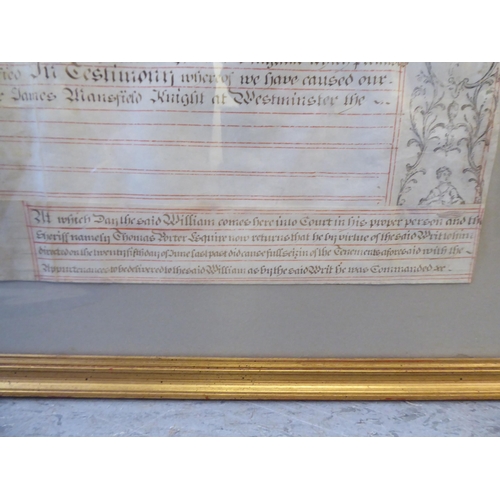 312 - A George III period indenture between two parties regarding a property dispute in 1804  23