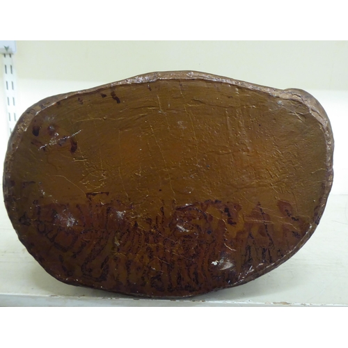 349 - A gilded plaster model, a seated Buddha&nbsp; 19