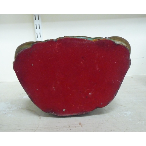 349 - A gilded plaster model, a seated Buddha&nbsp; 19