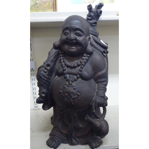 353 - A resin model, a standing Buddha&nbsp; 24