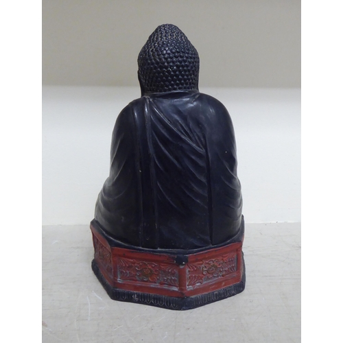 356 - Oriental collectables: to include a pair of bronze finished metal stupas  9
