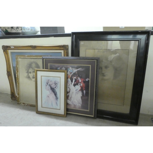 360 - Framed pictures and prints: to include Chapman - a mountainous landscape&nbsp; oil on canvas&nbsp; b... 