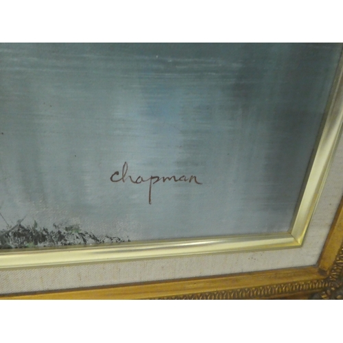 360 - Framed pictures and prints: to include Chapman - a mountainous landscape&nbsp; oil on canvas&nbsp; b... 