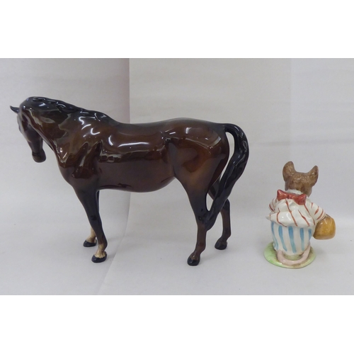 385 - Ceramics and glassware: to include a Beswick china model horse  6