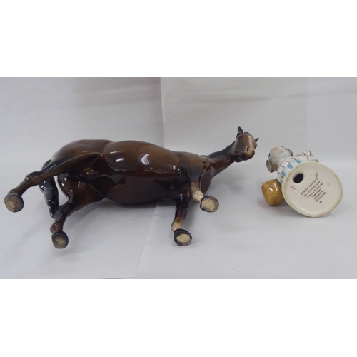 385 - Ceramics and glassware: to include a Beswick china model horse  6