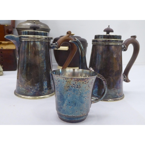 55 - Late Victorian/mid 20thC collectables: to include silver plated teaware; and a Down Brothers of Lond... 