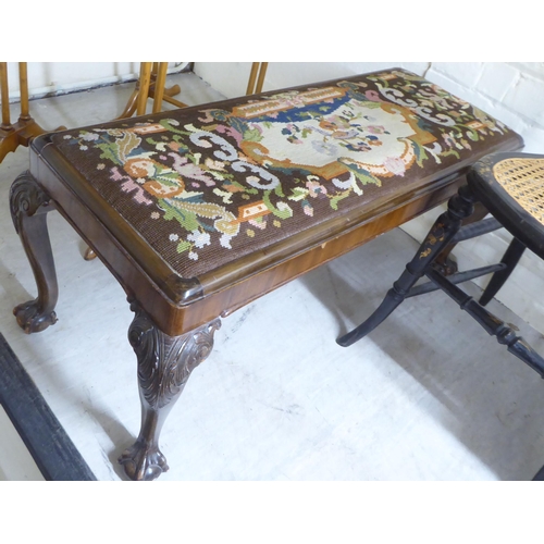 64 - Small, mainly 19thC furniture: to include a late Regency black painted bedroom chair 