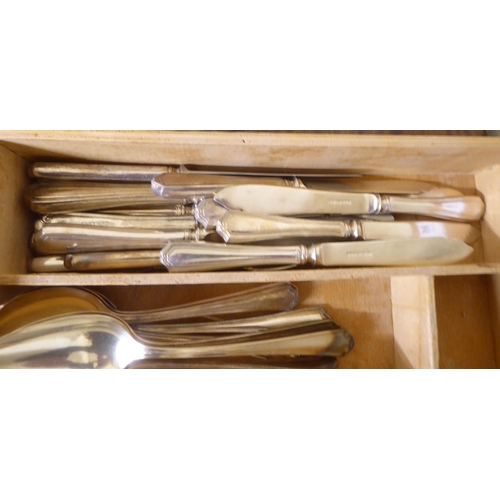 95 - Silver plated cutlery and flatware 