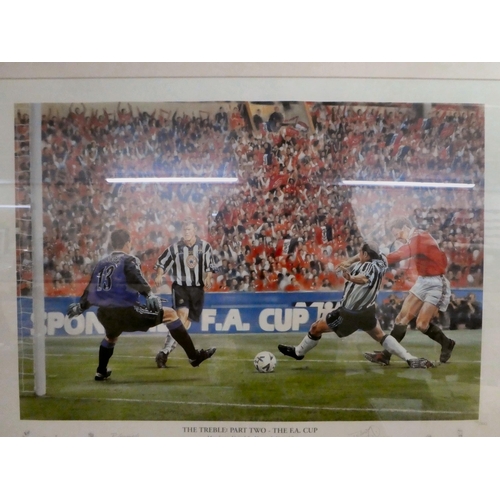 128 - After Peter Cornwell - 'The Treble: Part Two - The FA Cup'  Limited Edition 116/300  15