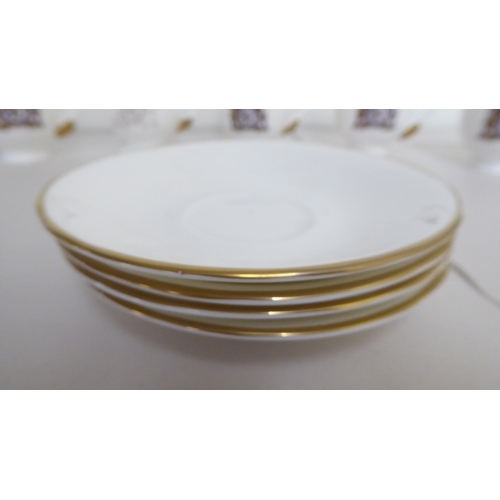 127 - Bone china Earl Grey pattern teaware