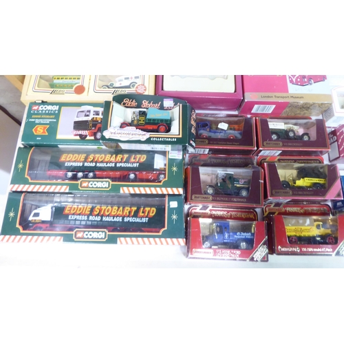 146 - Mainly boxed diecast model vehicles: to include examples by Corgi, Lledo and Matchbox; and another f... 