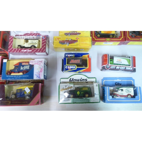 146 - Mainly boxed diecast model vehicles: to include examples by Corgi, Lledo and Matchbox; and another f... 