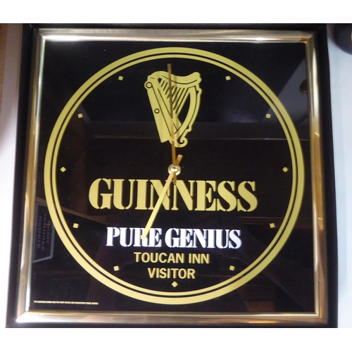 90 - Guinness related collectables: to include a plastic quartz wall timepiece  12