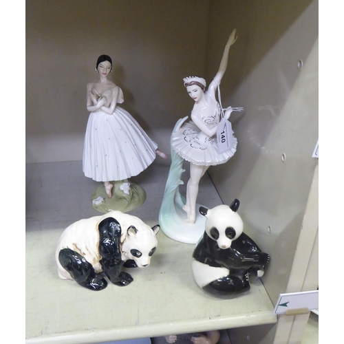 140 - Ceramics: to include a Coalport china figure 'Margo Fonteyn'  11.5