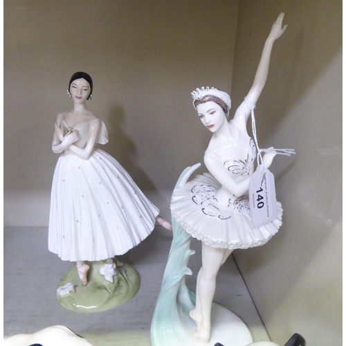 140 - Ceramics: to include a Coalport china figure 'Margo Fonteyn'  11.5