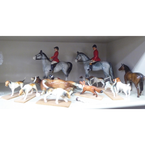 143 - Ceramics: to include a Beswick china dog  3