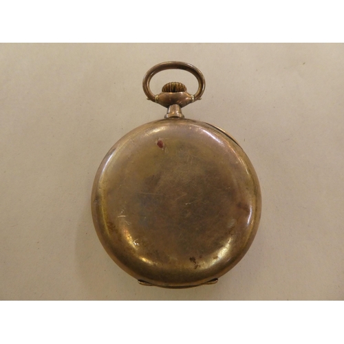 163 - Watches: to include an early 20thC silver cased example, the movement faced by an enamelled Roman di... 