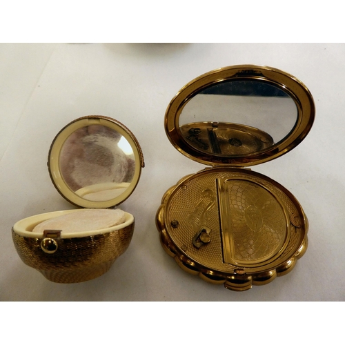 166 - Fashion accessories: to include a Radley double mirror; and various compacts 