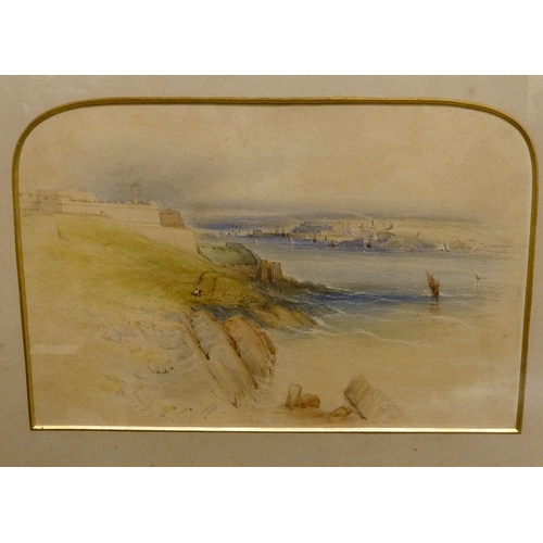 169 - An early 20thC seascape - 'Plymouth Sands'  watercolour  6