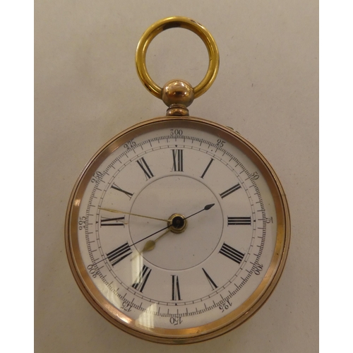 181 - A late Victorian pocket watch with a 9ct gold outer case, faced by an enamelled Roman dial 