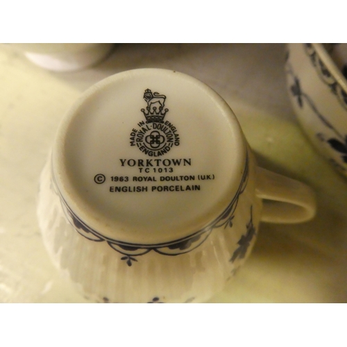 2 - Royal Doulton translucent china Yorktown pattern tableware