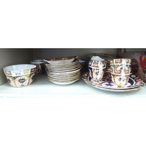 213 - Royal Crown Derby china Imari pattern teaware&nbsp;