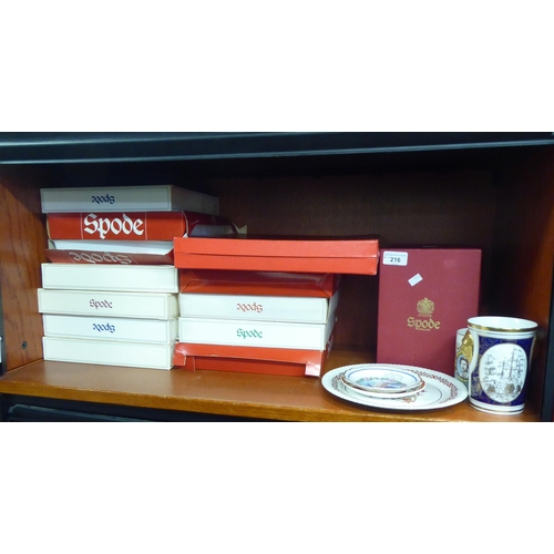 216 - Ceramics: to include a Spode china goblet, celebrating the Christening of Prince William&nbsp; 6