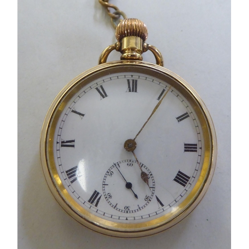 239 - A mixed lot: to include a gold plated pocket watch, the movement faced by a Roman dial&nbsp;