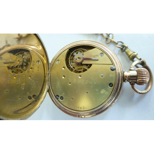 239 - A mixed lot: to include a gold plated pocket watch, the movement faced by a Roman dial&nbsp;