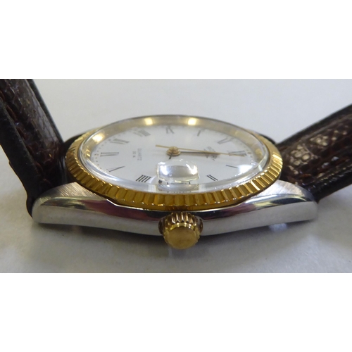 244 - Watches: to include a Rotary stainless steel cased example, faced by a Roman dial&nbsp;