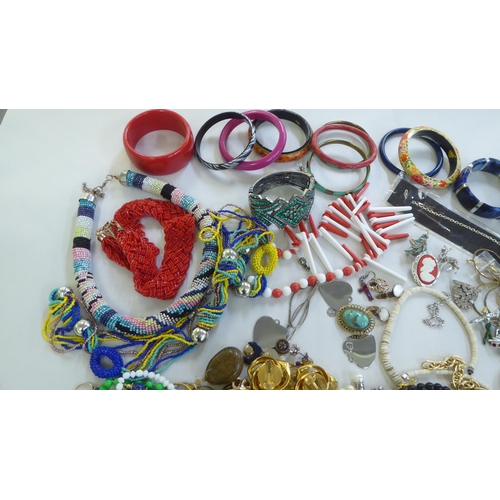 247 - Costume jewellery: to include bead necklaces