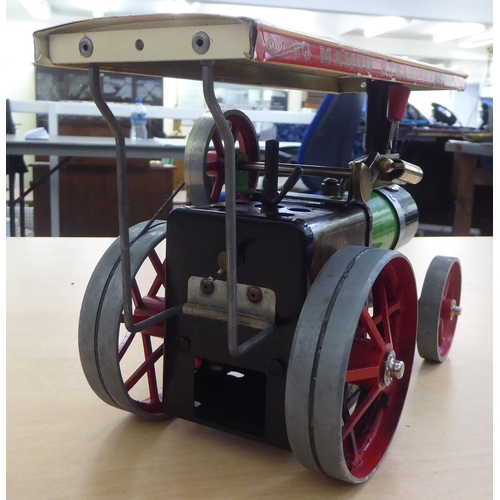 253 - A Mamod scale model live steam traction engine  boxed