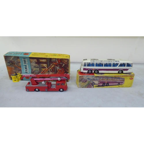 258 - A Dinky Supertoys Vega Major luxury coach, model no.952  boxed; and a Corgi toys Simon Snorkel ... 