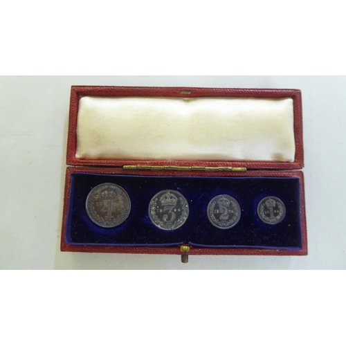 279 - A set of four Edward VII Maundy Money  1904  boxed