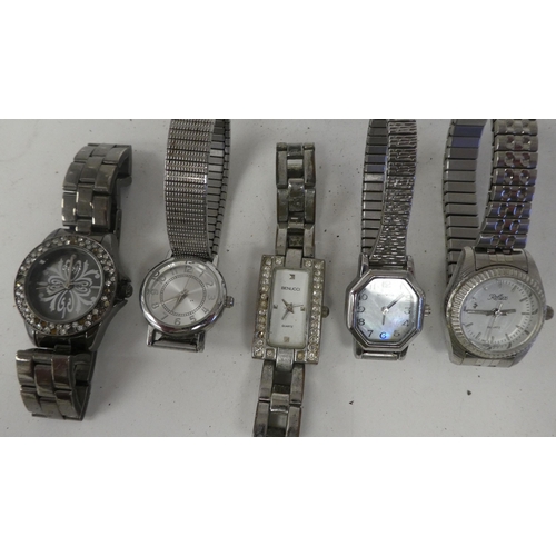 29 - Variously cased and strapped ladies and gents wristwatches