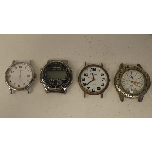 29 - Variously cased and strapped ladies and gents wristwatches