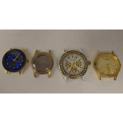 29 - Variously cased and strapped ladies and gents wristwatches