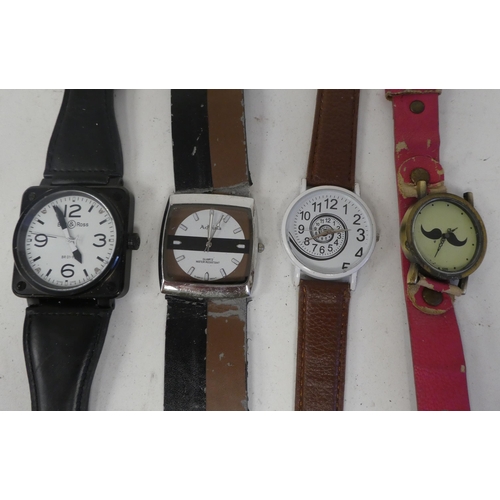 29 - Variously cased and strapped ladies and gents wristwatches