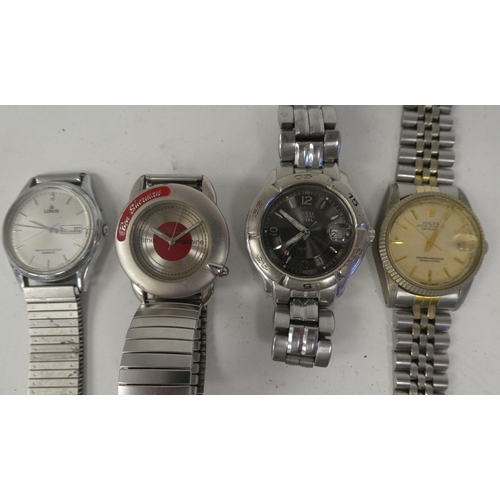 29 - Variously cased and strapped ladies and gents wristwatches