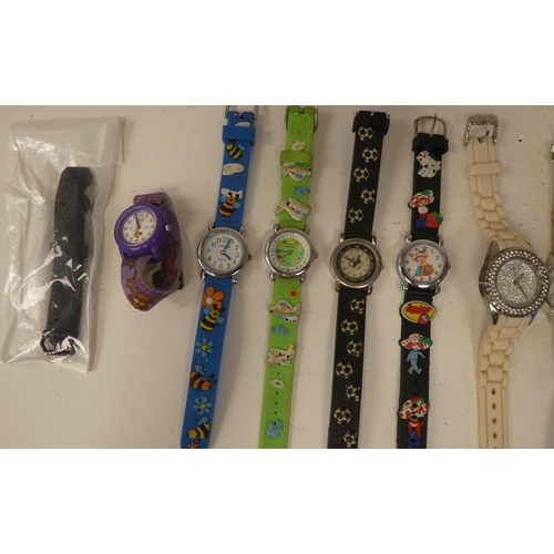 29 - Variously cased and strapped ladies and gents wristwatches